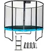 Image de Trampoline de jardin rond 305 cm + filet de sécurité + échelle + kit ancrage PUNCHI Bleu 300