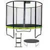 Image de Trampoline de jardin rond 305 cm + filet de sécurité + échelle + bâche de protection | PUNCHI Vert 300