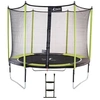 Image de Trampoline de jardin 305 cm + filet de sécurité + échelle JUMPI Vert/Noir 300