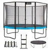 Image de Trampoline de jardin 365 cm + filet + échelle + bâche + kit ancrage | PUNCHI Bleu