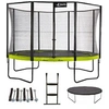 Image de Trampoline de jardin 365 cm + filet + échelle + bâche + kit ancrage | PUNCHI Vert