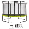 Image de Trampoline de jardin rond 430 cm + filet de sécurité + échelle + kit ancrage | PUNCHI Vert 430