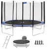 Image de Trampoline rond Ø430cm avec filet, échelle, bâche et kit d'ancrage RALLI 430