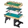 Image de Table multi jeux pliable 4 en 1 ados Baby foot Billard Ping Pong Hockey