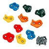 Image de Lot de 10 Pierres à grimper d'escalade pour structures de jeux Fixations incluses