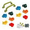 Image de Lot de 10 Pierres à grimper d'escalade + 2 poignées pour structures de jeux Fixations incluses