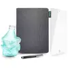 Image de Pack Starter Eco : Etui Gris + Protection d'écran en verre trempé Transparent + Stylet tactile Gris pour iPad 9ème génération, 8ème génération et 7ème génération