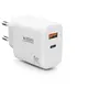 Image de SECTEUR 65W TYPE C GAN AVEC 1 PORT USB-C 45W + 1 PORT USB-A 18W CHARGE RAPIDE WHITE