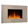 Image de Chemin’Arte Cheminée Électrique Effet Flammes LEDs Pure INOX - Conçue en France - 90 x 50 x 13 cm - Garantie 2 Ans en occasion ou reconditionné