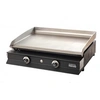 Image de Plancha Gaz IBISSA 2 Feux Caisson Acier Epoxy Plaque Inox