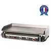 Image de Plancha gaz 3 feux Trio tout inox