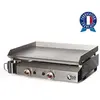 Image de Plancha gaz 2 feux Bento tout inox