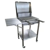 Image de Barbecue Inox Charbon de Bois sur Chariot avec Couvercle