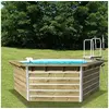 Image de PISCINE BOIS CEBU WATERCLIP 20153 350 x 295 x 111 cm BOIS