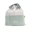 Image de Le sac de transport repas 5L - Pochette L - monbento vert Natural