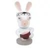 Image de Lapin cretin Bobble head resine Sumo