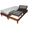 Image de Lit Electrique Matelas Mousse Accueil Memoire De Forme + Sommier Electrique 2x80x200