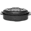 Image de Roaster ovale couvert 33x20 cm - - Noir - Acier