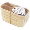 Image de 4 mini-moules cakes 12 cm bois + 8 caissettes sulfurisées de cuisson