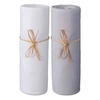 Image de Lot de 2 draps housses bébé jersey bio blanc et gris perle 70x140