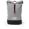 Image de MeroMero - Wanaka Bag - Sac à dos urbain Stone Grey / Brown Leather - 10 - 15 L