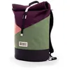 Image de MeroMero - Wanaka pocket - Sac à dos urbain Aubergine / Blossom Pink / Cypress Green - 10 - 15 L