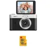 Image de Pixpro C1 Appareil Photo Compact 13MP BSI CMOS, Zoom 4x, Ecran LCD 2.8", Flash LED, Batterie - Noir + Carte microSDHC 16 Go Class 10