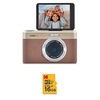Image de Pixpro C1 Appareil Photo Compact 13MP BSI CMOS, Zoom 4x, Ecran LCD 2.8", Flash LED, Batterie - Marron + Carte microSDHC 16 Go Class 10