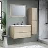 Image de Ensemble TIMBER, set de salle de bain 80, vanity+vasque+miroir & colonne