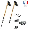 Image de Guidetti - Terre de Trek Light - Bâtons randonnée Noir / Rose - 62 - 135 cm
