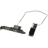 Image de Carte contrôleur réseau M2 RJ45 10G LAN 10 GIGABIT ETHERNET pour port M2 de type PCIe, clé M ou B+M avec CHIPSET AQUANTIA AQC113