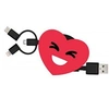 Image de Câble 3 en 1 Suzy USB A/micro USB & USB C & Lightning 1m Cour Rouge