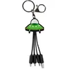 Image de Cable Andy multi-connecteur USBA vers USBC/Micro/Light 15cm Soucoupe