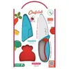 Image de Couteau du chef Bleu et rouge Chefclub
