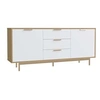 Image de FYN - Buffet scandinave blanc et bois