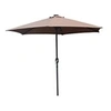 Image de Parasol marron rond 266 x 266 m led AMALFI