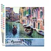 Image de Figured'Art Peinture par Numéro Adulte Canaux de Venise - Activité Manuelle Kit de Loisir Créatif DIY Numéro d'Art Complet - 40x50cm sans châssis en bois en occasion ou reconditionné