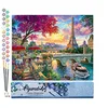 Image de Figured'Art Peinture par Numéro Adulte Diner en bords de seine - Activité Manuelle Kit de Loisir Créatif DIY Numéro d'Art Complet - 40x50cm sans châssis en bois en occasion ou reconditionné