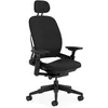Image de Steelcase Leap, chaise de bureau ergonomique avec soutien lombaire LiveBack, dossier flexible et têtière réglable Onyx; Fabriqué en Europe en occasion ou reconditionné