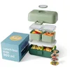 Image de monbento - Lunch Box Enfant MB Tresor Green Forest - Boîte Repas et/ou Goûter 3 Compartiments - Idéal Ecole/Parc - Sans BPA - Durable et Sûr - Vert en occasion ou reconditionné