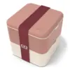 Image de Le bento carré made in France grand format 1,7L - Square - monbento rose Moka