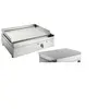 Image de - Plancha électrique en inox Chef 55 cm Avec couvercle