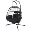 Image de Fauteuil suspendu 2 places noir FARO