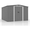 Image de Abri de jardin en metal 8.08m2 Gris JURA