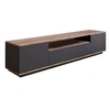 Image de Meuble TV gris et bois 180 cm TYRO