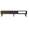 Image de Meuble TV design bois et anthracite 180 cm NOLA