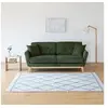 Image de Canapé scandinave 3 places en velours côtelé vert Hoga