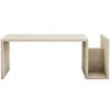 Image de Table basse en bois effet pierre avec porte magazines MELMO