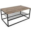 Image de Table basse industrielle avec étagère FACTORY
