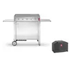 Image de Plancha CHEF 80 Lisse + Chariot Fermé + Housse PLANET